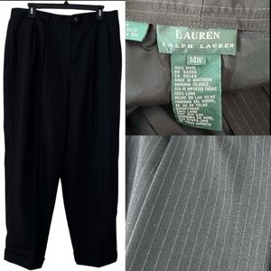 Lauren Ralph Lauren 100% Pure New Wool in Charcoal Pinstripe size 14W